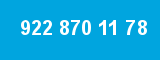 922 870 11 78
